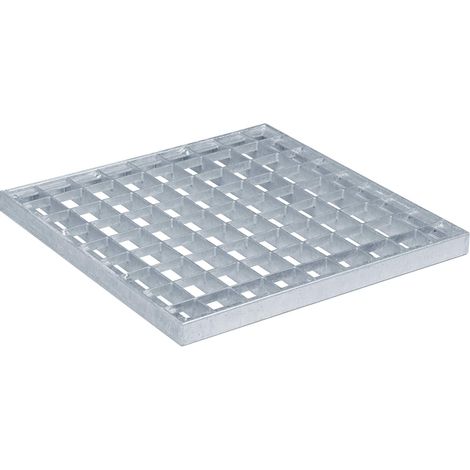 vidaXL Grating Silver 30 x 30 x 2 cm Hot-Dip Galvanised Steel