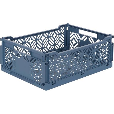 Cagette Pliante Empilable "Arry" 40cm Bleu