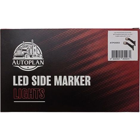 LED Feux Gabarit Position Feu Lateral Rouge Blanc Jaune 12v 24v Remolque Camion Camionette Lampe (1/4)