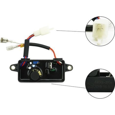 Régulateur De Tension Avr - Pour Générateurs Essence 2 Kw 2.8 Kw 3 Kw - Automatique - En Plastique - 1 Pièce (1/5)