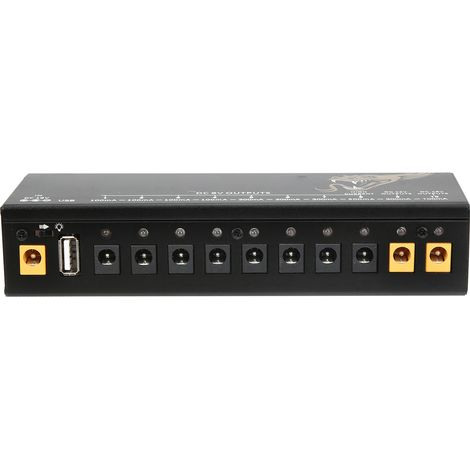 Alimentation 9V pour pédales de guitare électrique, bloc effet avec protection contre court-circuit et surcharge, 100-240V prise UE, compatible pédalier (1/5)