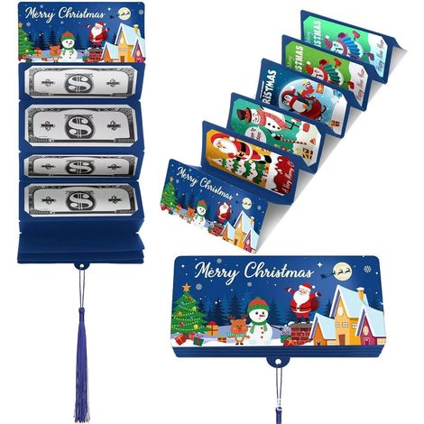 Boite A Enveloppes De Noel - 10 Fentes Pour Billets Et Cartes - Decoration Festive Pour Fete De Noel - Lot De 2 (1/5)