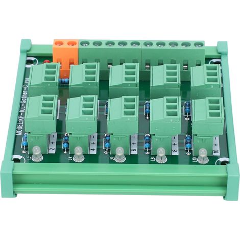Bloc de jonction 3 fils, 10 canaux, sortie NPN/PNP, carte d'acquisition KP10LGtherC (1/5)