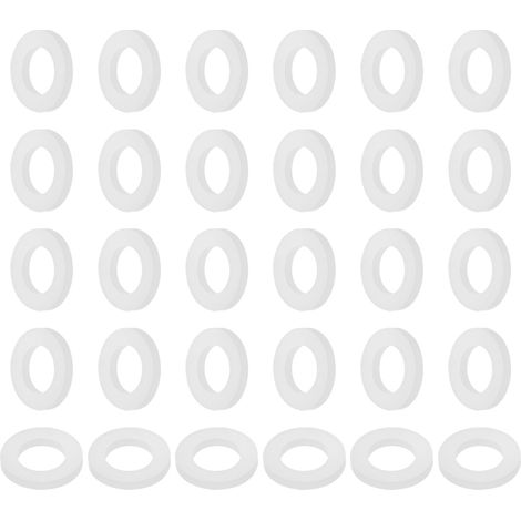 30 Pièces Joint Plat En Silicone 14 x 24 x 3mm Pour Robinet Blanc (1/5)