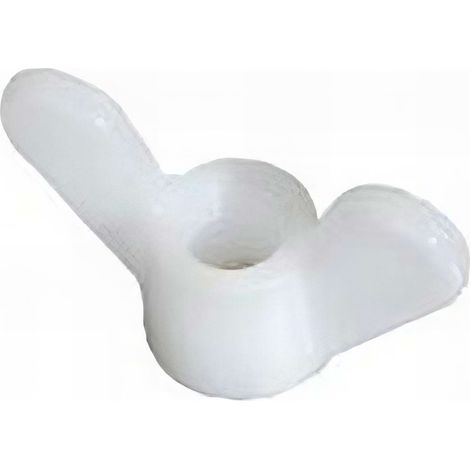 Ecrou à oreilles M6 mm Polyamide naturel - Boite de 200 pcs - Fixtout EORA06NY