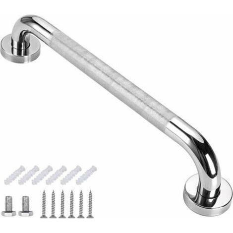 Barre de Baignoire SUS 304,Barre de Maintien,Rehausseur WC Adulte,Barre D'appui en Acier Inox de Bain avec Grip Antidérapant,Salle de Bain,Barre De Douche Ventouse (40cm) (1/5)