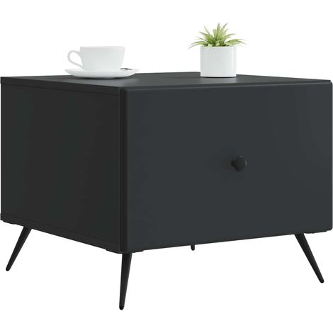 Maison Exclusive - Couchtisch mit Schubladen Schwarz 49 x 50 x 40