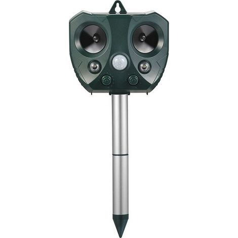 Répulsif solaire ultrasonique pour chats et chiens, avec capteur de mouvement PIR, chargement USB, répulsif antiparasitaire (1/5)