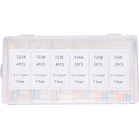 Kit de 18 connecteurs de fils en T avec bornier à connexion rapide (1/5)