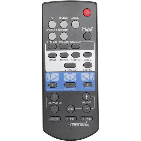 Télécommande universelle FSR80 ZG80760 pour haut-parleur, compatible avec la barre de son YSP-1400 et YSP-1400BL. (1/4)