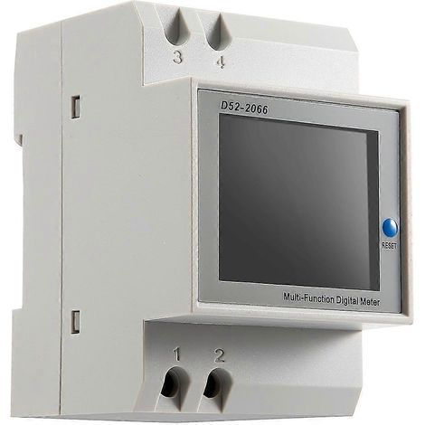 DIN-Schienen-Wechselstrommonitor 6-in-1 40-300V 100A Spannung Strom Leistungsfaktor--