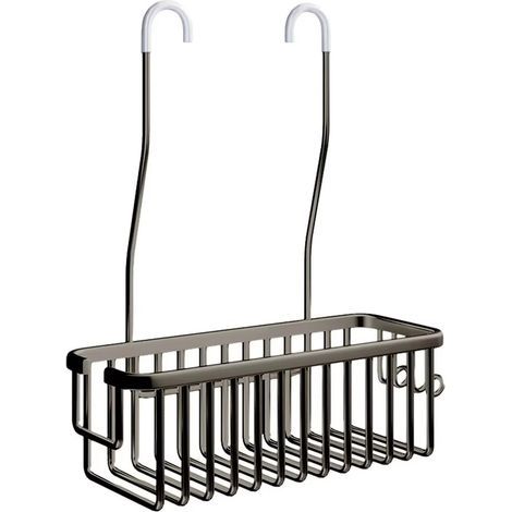 Duschablage ohne Bohren – Hängender Duschkorb, Shampoo-Halter, Duschregal, Badezimmer-Organizer, Stahlgrau (1/5)