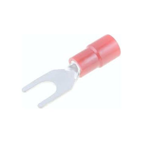 Morsetto a forcella 4,3mm per cavo 0,3-1,65mm Pre-isolato rosso Tmev1.25y-4s Pvc15043a
