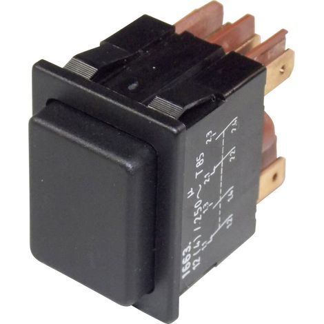 Marquardt 1663.0101 1663.0101 Drucktaster 250 V/AC 12 A 2 x Ein/(Ein) tastend  (L x B) 25 mm x 33 mm (1/3)