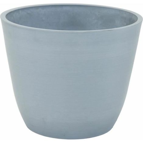 Vaso Mega Collections Ecostone Egg Grigio Plastica Riciclato 41 x 33 cm 42 x 42 x 67 cm