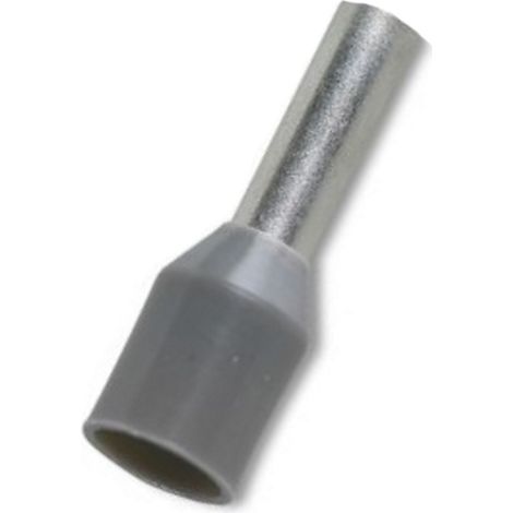 Terminal eléctrico de punta hueca aislada 2mm (100 unidades) E2508