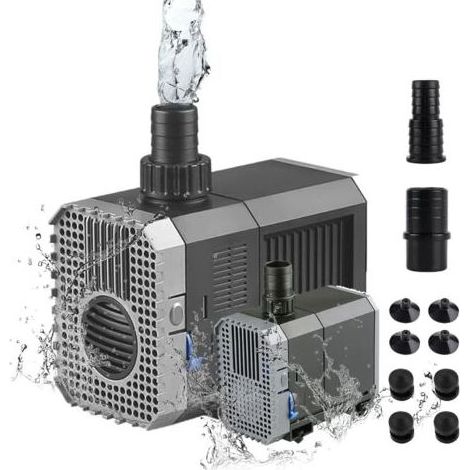 Pompa sommergibile 900 L/H 20 Watt, Pompa Acqua, Pompa di alimentazione, Mini Pompa, Acquario laghetto Pompa Fontana con Pompa filtro per Stagno di Serbatoio di Pesce Fontana Serbatoio di Pesce (1/5)