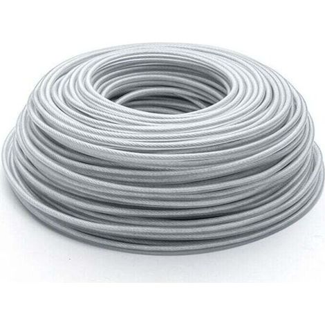 Fil de Tondeuse en Acier 3 mm x 45 mtres, Fil de Tondeuse, Bobine de fil d\'acier robuste pour dbroussailleuse de jardin, Fil de Rechange pour Tondeuse Gazon-Crezuo (1/4)