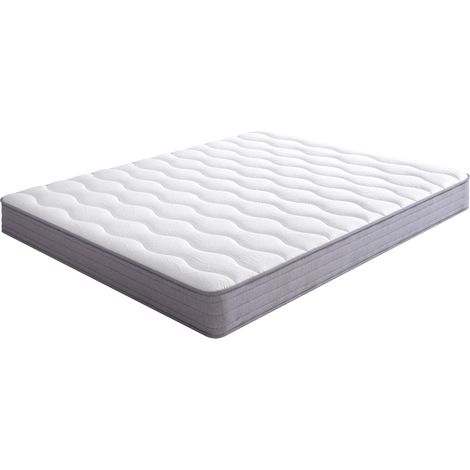 Matelas 160x200 cm, 20 cm d'épaisseur, à ressorts, soutien ferme, confort ergonomique (1/5)