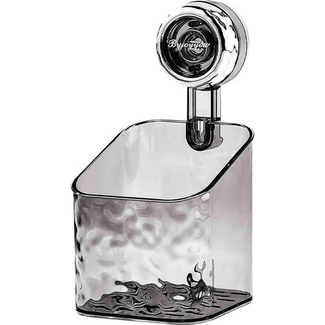 Rack De Rangement Salle De Bain - Support À Ventouse Pour Lavabo - Sans Perçage - Surface Lisse Verre Miroir Carrelage - 2 Tailles (1/5)