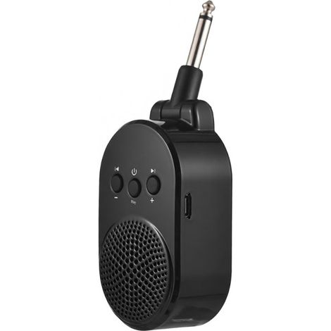 5-Watt-Bluetooth-Gitarrenverstärker, USB-C-aufladbar, 270° drehbar, eingebauter Lautsprecher (für E-Gitarren und Blasinstrumente)