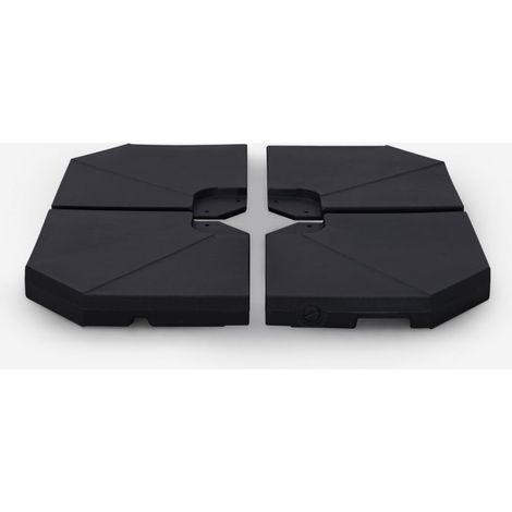 Set von 4 Gewichtplatten Beschwerungsplatten 51x51 cm für Schirm Sand oder Wasser Jolla
