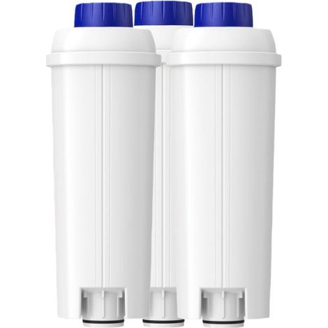 Filtre à eau de rechange pour machine à café, compatible avec Delonghi DLSC002, charbon actif, blanc (3 pièces) (1/5)