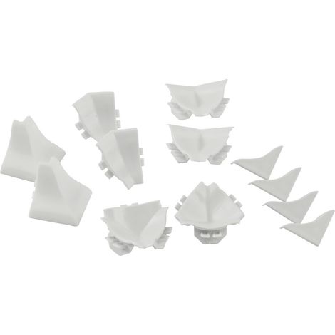 REHAU Formteile-Set Rauwalon slim-line Kunststoff Weiß (1/2)