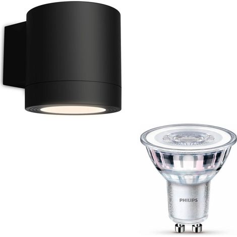 Philips Fylx Aplique de Pared Exterior Down GU10 (Negro) - Philips LED GU10 50W SceneSwitch (1/5)