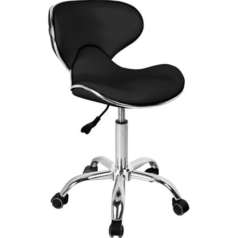 Sgabello cosmetico Gabbiano Q-4599 nero (1/2)