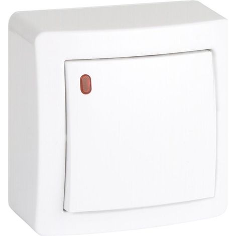 Interruttore luminoso bianco Schneider Electric ALREA 10A