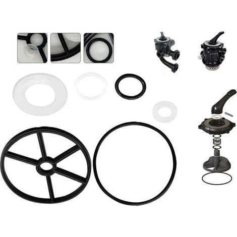 Pièces de filtre à sable pour piscine, kit de joint araignée, valve de rechange Hayward Vario Flo multiport de 5,1 cm, compatible avec le kit Hayward 1 1/2" SP0710 SP0710X SP0711 SP0712 (1/5)