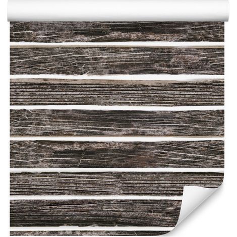 Papier peint imitation planches de bois anciennes pour salon et chambre 50x1000 cm (1/5)