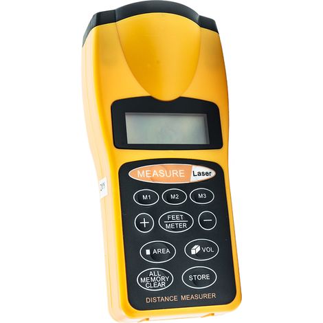 Misuratore Distanza Puntatore Display LCD Livella Batteria Portatile 3007