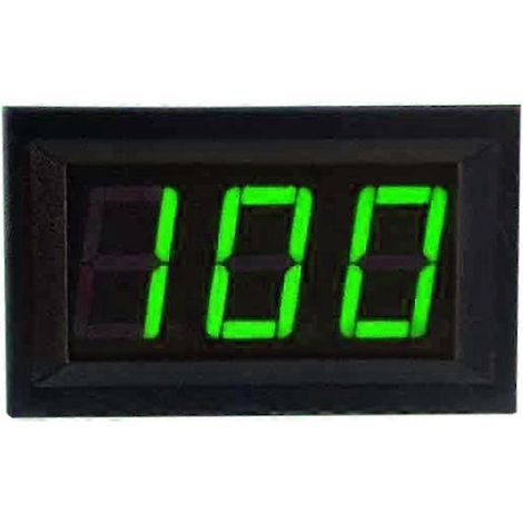 Digitales Voltmeter 0,56 Zoll, 3-Draht-Spannungsmesser, LED-Anzeige, 0–100 V, Zubehör, Grün
