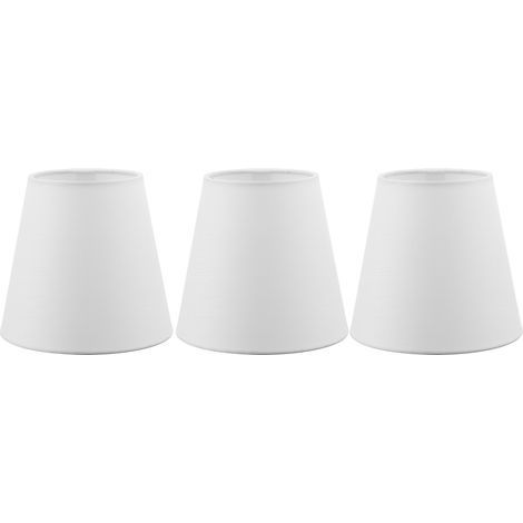 3PCS Abat-jour en Tissu Style Européen Moderne, Douille E14 à Clip, pour Lustre Bougie (1/5)
