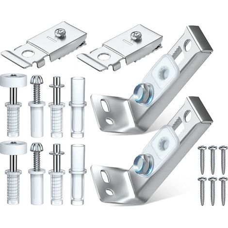 Kit De Quincaillerie Pour Porte Pliante - Réparation Porte Coulissante Et Armoire - 2 Pièces - Compatible Épaisseur 25 À 35 mm - Largeur De Rail 22 À 25 mm (1/5)