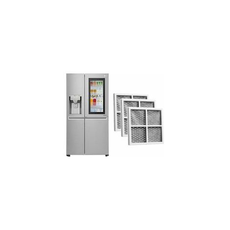 Filtro de aire de repuesto LG Pure n Fresh para refrigerador – Lote de 3 – Compatible con LT120F, LFX31925SW, LFX31925SB – Reduce los olores