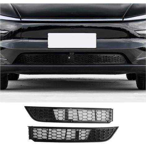 Calandre avant compatible Tesla Model Y Juniper 2025-2026, masque de pare-chocs avant, lot de 2 pièces (1/5)