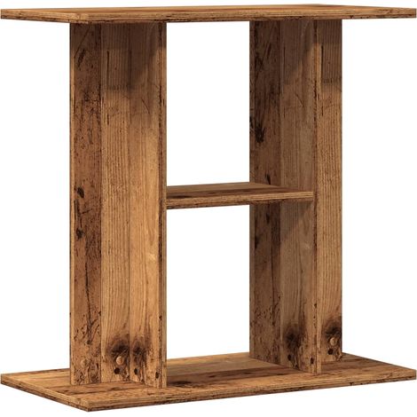 Aquarium Stand Old Wood 60x30x60 cm Engineered Wood vidaXL