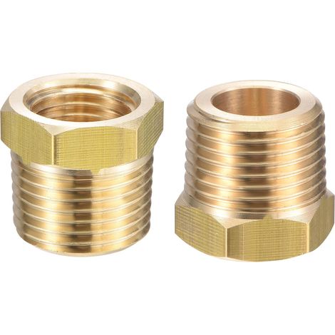 2pcs Adaptateur de Réduction 3/8" NPT Mâle x 1/4" NPT Femelle (1/5)