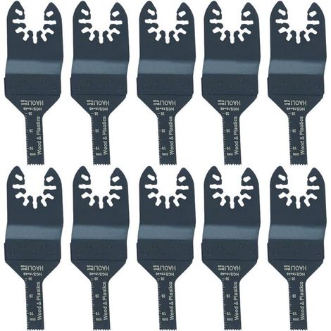 Lames de scie oscillante – Lot de 10 pièces universelles compatibles avec Fein, Dremel, Bosch, Makita, Dewalt et Black & Decker