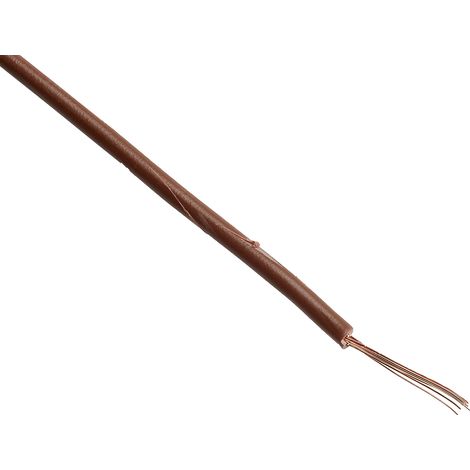 Fil électrique RS PRO 2491X, 24 0,75 mm² 18 AWG Non blindé, 500 V, PVC Marron, 100m ( Prix pour Bobine de 100 Mètres )