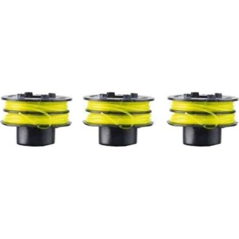 RYOBI Lot de 3 bobines double fil diamètre 1.2mm RAC119