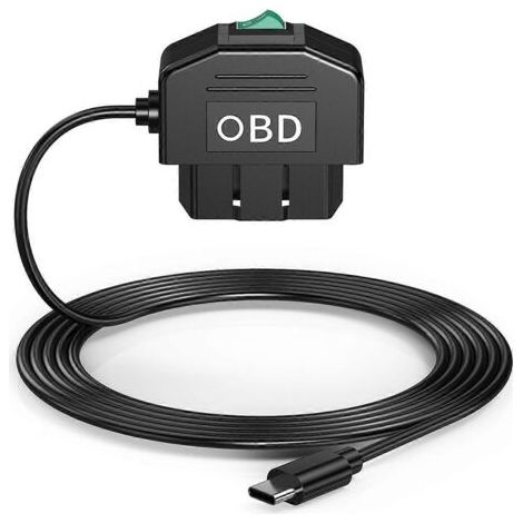 Kit de câblage OBD pour caméra embarquée, avec câble OBD pour caméra embarquée 12-24V vers 5V/3A-- (1/5)