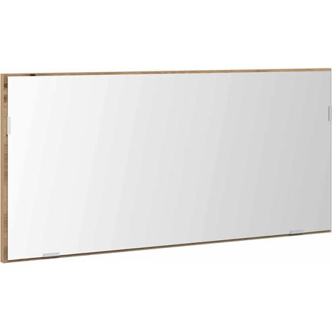 Maison Exclusive - Miroir chêne artisanal 80 x 37 cm Verre et Bois Ingénierie