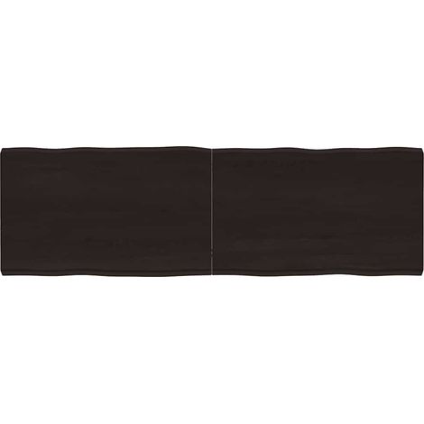 Tischplatte 160x50x(2-6) cm Massivholz Behandelt Baumkante