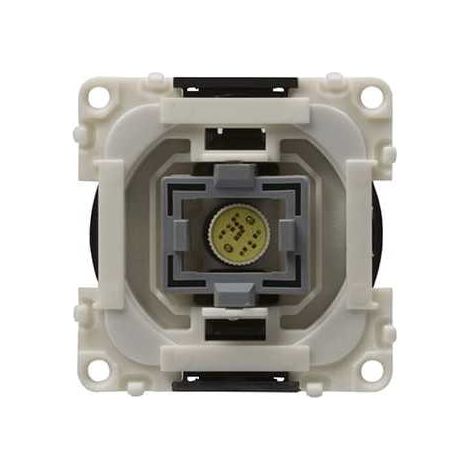 Interrupteur avec voyant de contrôle LED jaune 12V sur panneau blanc