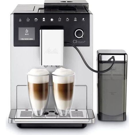 Melitta CI Touch Silver F630-11: Cafetera automática con molinillo, 1,8l (1/5)