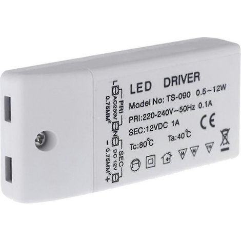 Alimentation LED 12 W pour 18 LED à courant constant (1/5)